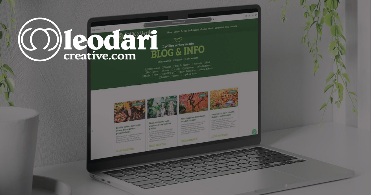 Content marketing a Vicenza: il blog di Pollice Verde